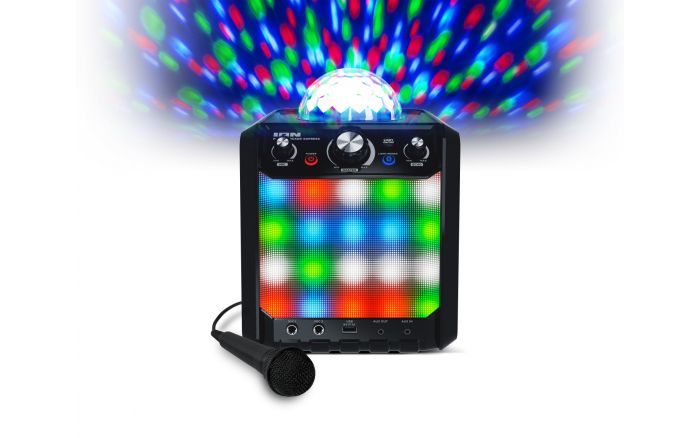 Black Bluetooth Speaker with Light Show|Party Rocker Express | ION Audio